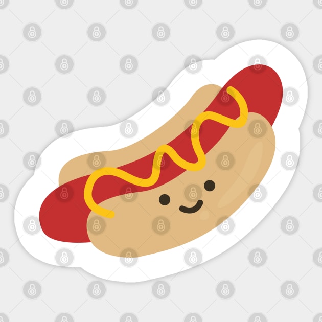 Cute Kawaii Sausage Sticker by Curious Sausage